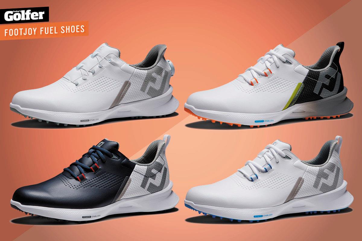 The four men's FootJoy Fuel models.