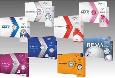 Callaway's new generation 2023 lineup of golf balls.
