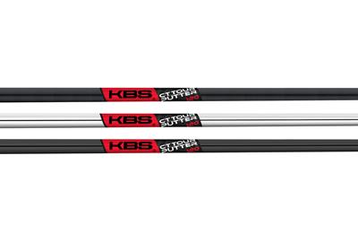The three different finishes of the KBS CT-Tour putter shaft