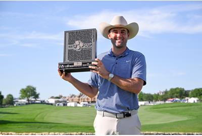 Scottie Scheffler took home the winner's share of the CJ Cup Byron Nelson prize money.