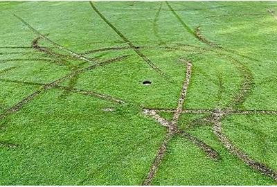 All 18 greens at Bootle Golf Course were destroyed by e-bike riders.