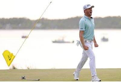 Justin Thomas was addressing the media ahead of his return to the site of his 2017 triumph.