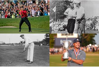 The US Open champions honors board is a who's who of golf history.