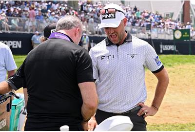 Corey Conners injured his wrist during a practice round at the US Open.