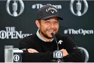 Xander Schauffele speaking to the media ahead of the 2025 Open Championship