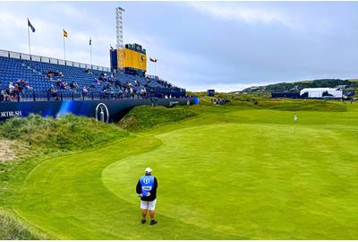 A grandstand at Royal Portrush for The Open.