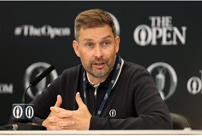 Mark Darbon, Chief Executive of the R&A, announce a couple of big changes for this year's event at Royal Portrush at the annual press conference.
