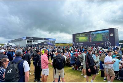 The spectator village at Royal Portrush
