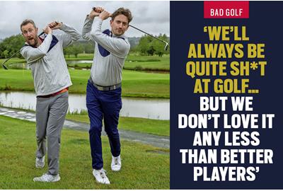 Bad Golf creators Alex Horne and John Robins.